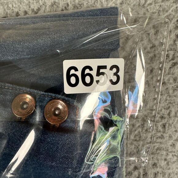 Zara Jeans Women's 6 Blue High Waisted Barrel Paperbag Medium Wash Cotton - Picture 12 of 12